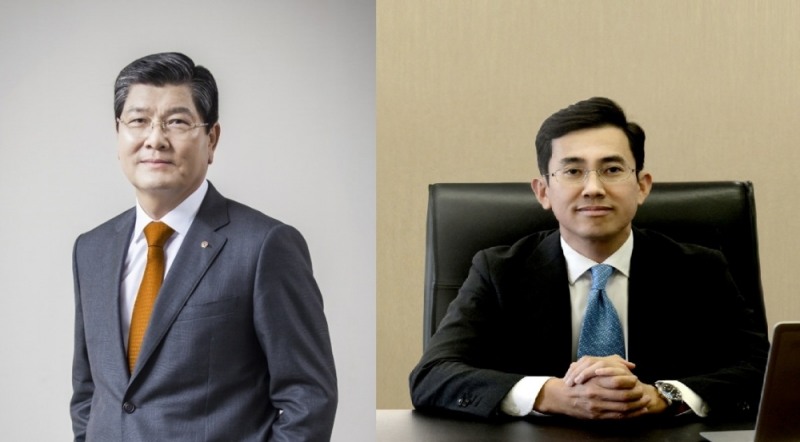 차남규 한화생명 부회장 (좌), 최원진 롯데손해보험 사장 (우)