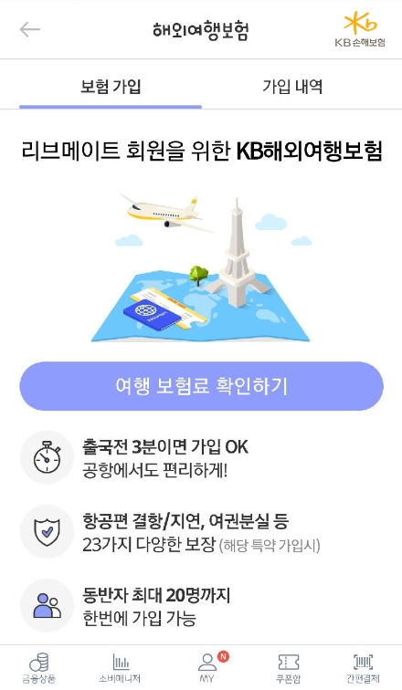 KB손보, 오픈API기반 '단체 해외여행보험 가입시스템' 오픈