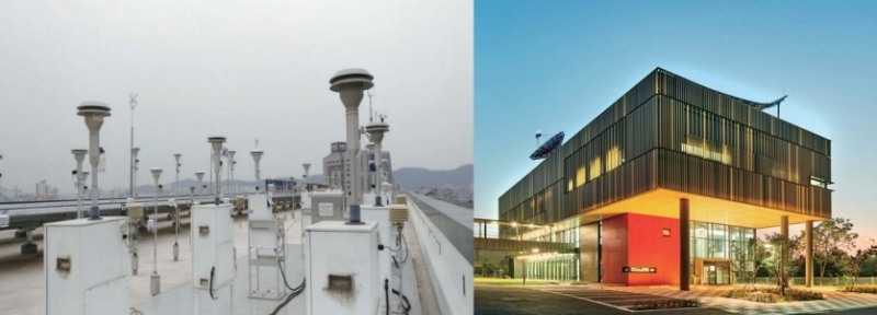 국립환경과학원의 기후대기 연구와 건물 모습/사진=국립환경과학원 자료 편집