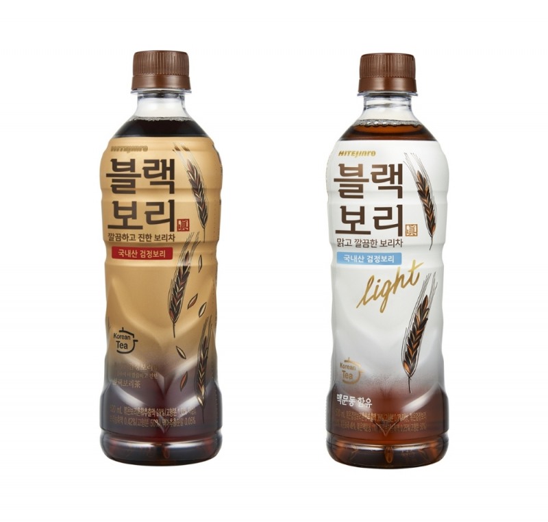 블랙보리와 블랙보리 라이트. /사진제공=하이트진로음료