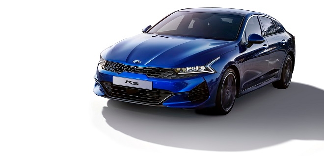 3세대 K5 1.6 가솔린 터보 전용 색상 요트블루.