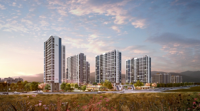 남구 도시첨단 D2블록 제일풍경채 투시도. /사진=제일건설.