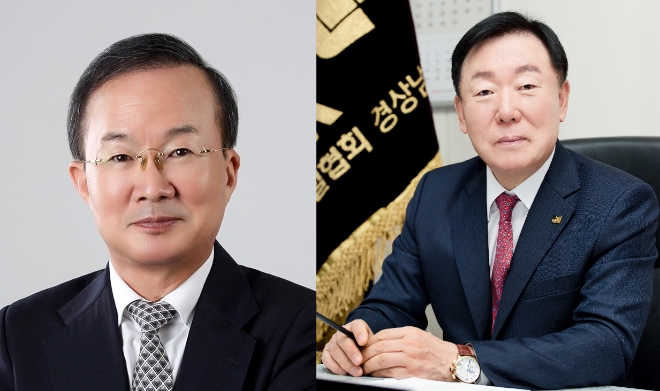 이철승 후보(왼쪽)와 김상수 후보. 제공=흥우건설·한림건설