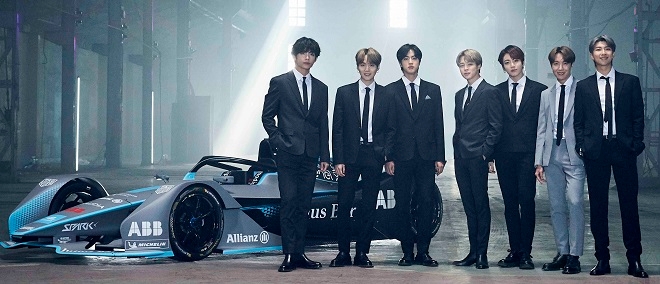 방탄소년단, 포뮬러E 홍보대사에…내년 5월 서울 대회 개막