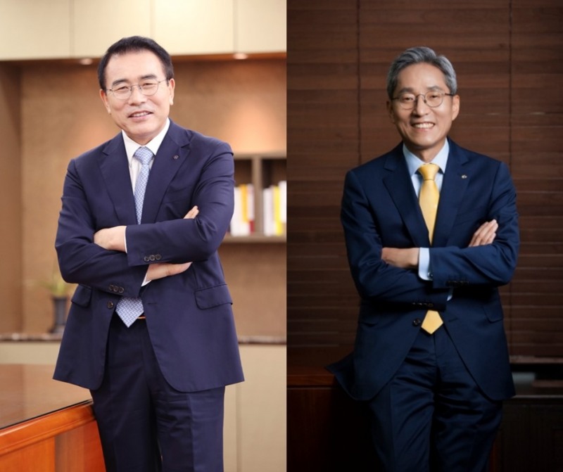 조용병 신한금융 회장(왼쪽), 윤종규 KB금융 회장./사진=신한금융지주, KB금융지주
