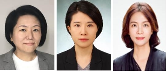 (왼쪽부터)현대기아차 상무 이형아, 송미영, 현대차 상무 이인아. (사진=현대차)