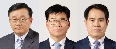 (왼쪽부터) 차기 대구은행장 후보 3인 임성훈, 황병욱, 김윤국 부행장보./사진=DGB금융지주