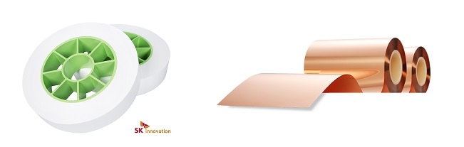 SK이노베이션 분리막(왼쪽)과 KCFT 동박. (사진=각사)
