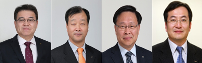 (왼쪽부터) 신임 이영재·이병호·김복규·김상수 집행부행장 / 사진= 산업은행