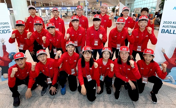 기아차 호주오픈 볼키즈, 현지서 활동 개시