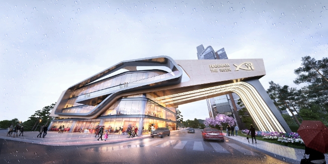 한남 자이 더 리버 문주 및 상가 투시도. 제공=GS건설