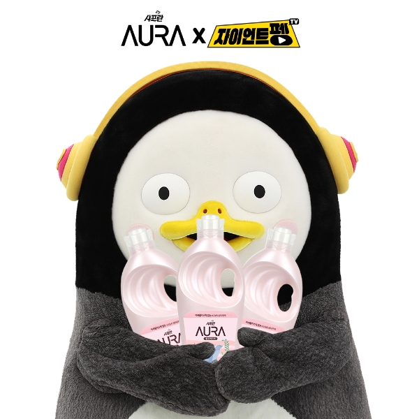 '샤프란 아우라'의 신규 모델 펭수. /사진제공=LG생활건강