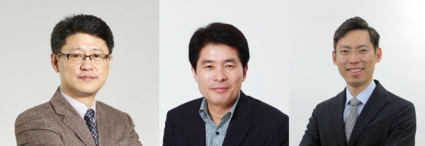 왼쪽부터 박경국 부사장, 김상우 전무, 최정훈 전무. / 사진 = 삼성카드