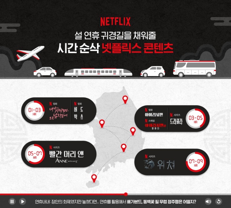 넷플릭스 귀경, 귀성길 추천 콘텐츠/사진=넷플릭스