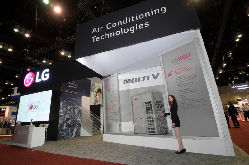 AHR엑스포 속 LG전자 부스 모습/사진=LG전자