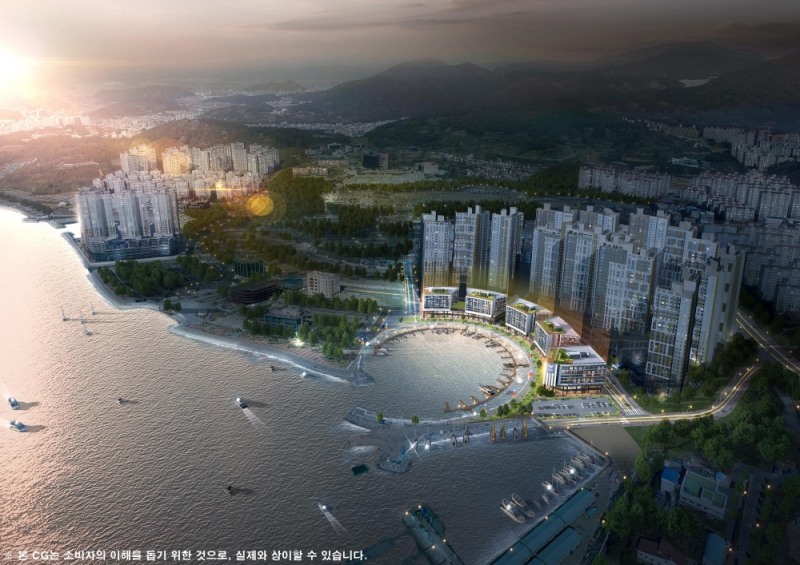 웅천 롯데캐슬 마리나 조감도 / 사진=더피알