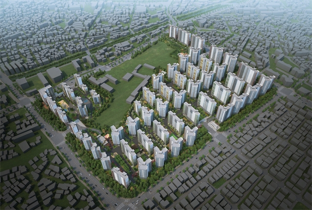 14일 사이버 모델하우스 오픈이 예정돼있는 매교역 푸르지오 SK VIEW 조감도 / 사진=대우건설