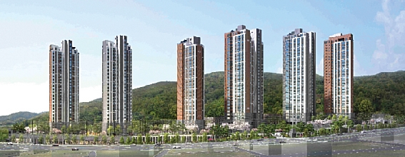 ▲ e편한세상 홍제 가든플라츠 조감도. 사진 = 대림산업