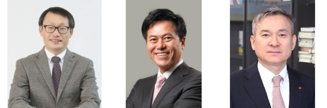 구현모 KT 대표이사 내정자, 박정호 SK텔레콤 사장, 하현회 LG유플러스 부회장.