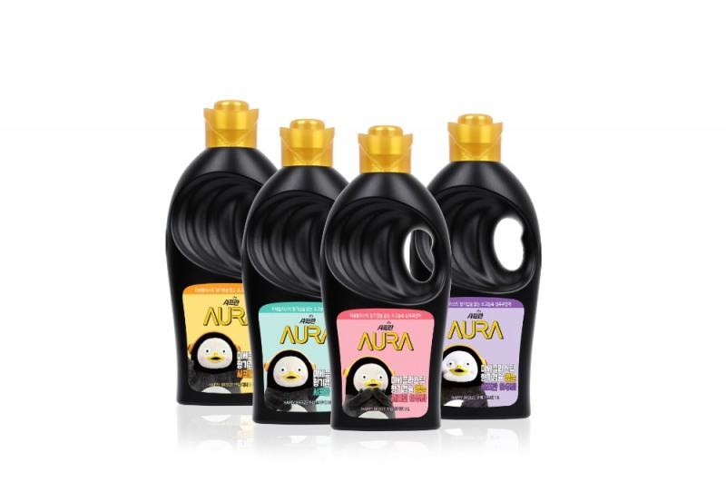 샤프란 아우라 펭수 에디션 4종. /사진제공=LG생활건강