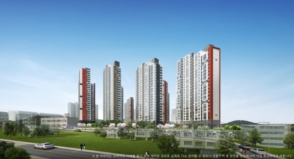 성성 레이크시티 두산위브 투시도