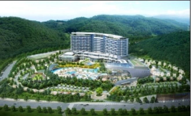 강동리조트 조감도.