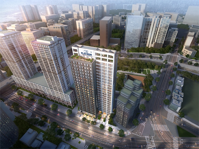 쌍용 더 플래티넘 서울역 조감도. /사진=쌍용건설.