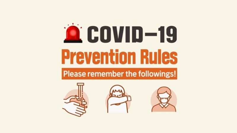 티브로드 채널에서 방송된 코로나19 예방 수칙 영어 자막/사진=한국케이블TV협회