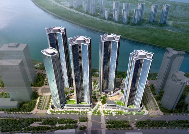 힐스테이트 송도 더스카이 조감도 / 사진=현대건설