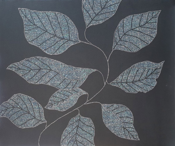 ▲이재순 Shape of Heart 72.7×60.6Mixed media on canvas  2020