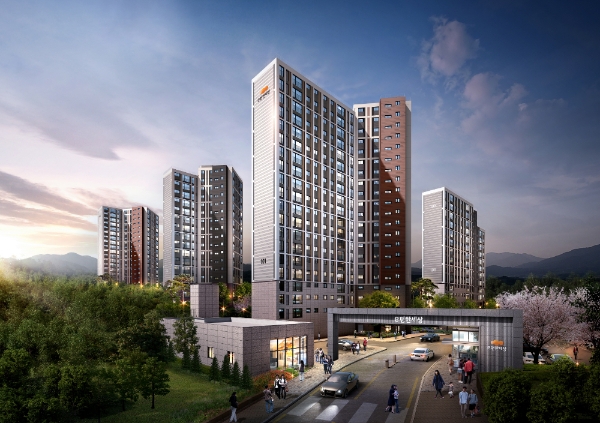 e편한세상 금산 센터하임 투시도. /사진=한국토지신탁.