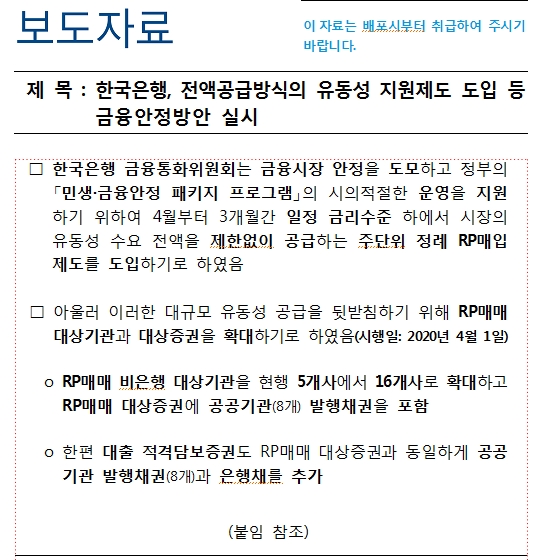 (장태민 칼럼) 한국판 양적완화의 탄생