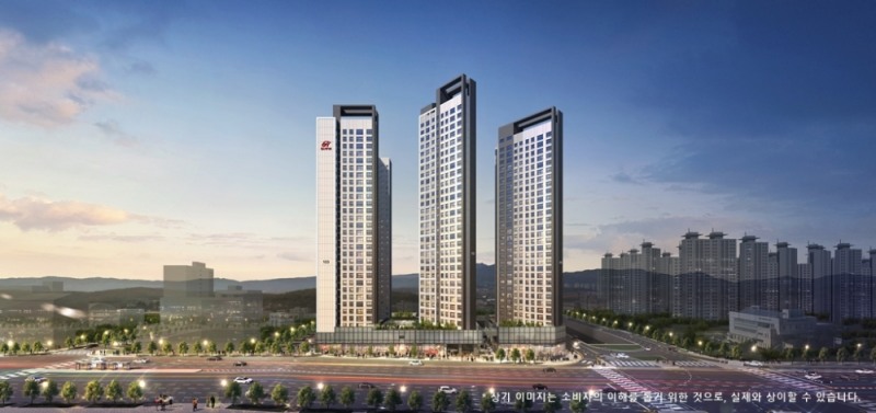 힐스테이트 도안 투시도 / 사진=더피알