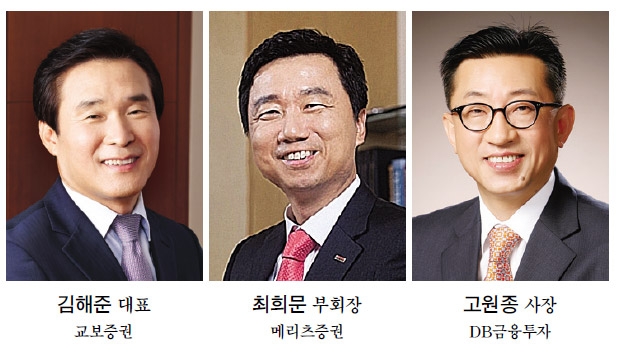 김해준·최희문·고원종 장수 CEO, IB·신수익 사업모델 변신 성패 좌우