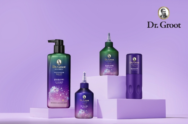 LG생활건강은 프리미엄 탈모 증상 케어 브랜드 ‘닥터그루트(Dr. Groot)’에서 무너진 두피 생태계를 건강하게 개선하는 ‘마이크로바이옴 제네시크7’ 라인을 출시했다. 사진=LG생활건강.