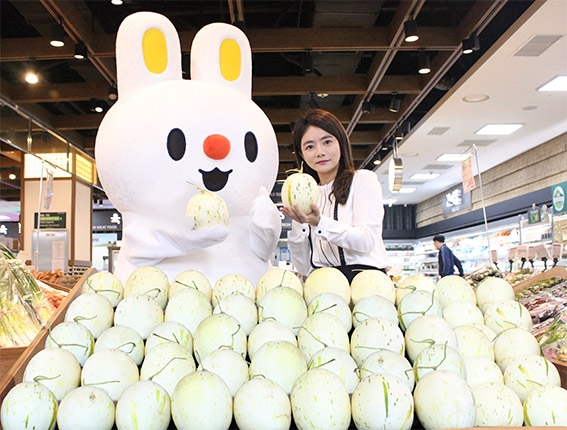 농협 하나로유통, 백자멜론 하나로마트에서 판매