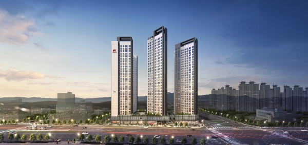 이달 중 분양 일정을 잡고 있는 힐스테이트 도안 투시도. 사진=현대엔지니어링.