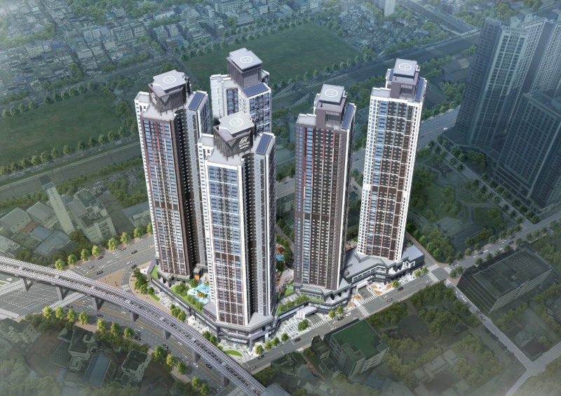 현대건설 힐스테이트 도원 센트럴 조감도