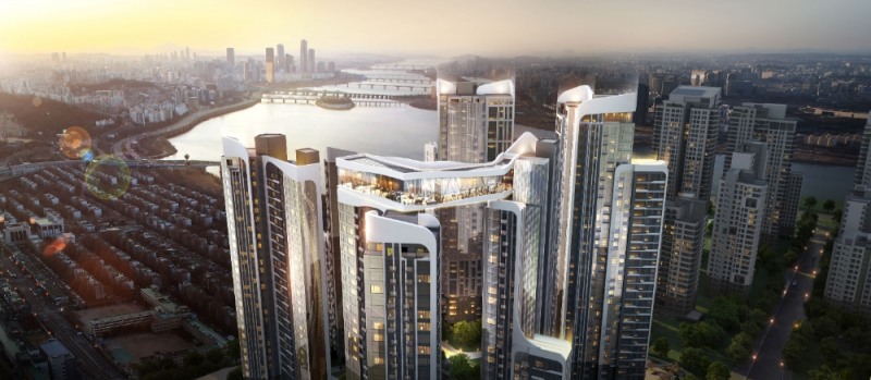 대림산업이 제안한 '아크로 하이드원' 투시도 / 사진=대림산업