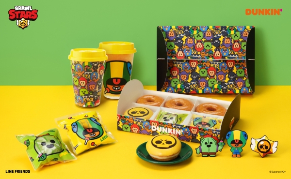 던킨은 모바일게임 ‘브롤스타즈’의 캐릭터를 활용한 이달의 도넛을 출시한다. 사진=SPC그룹.
