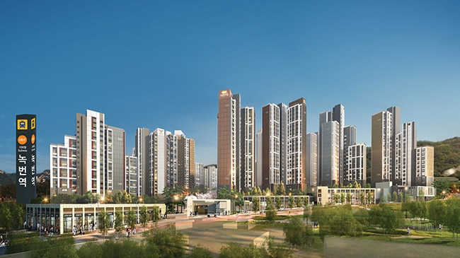 녹번역 e편한세상 캐슬 조감도