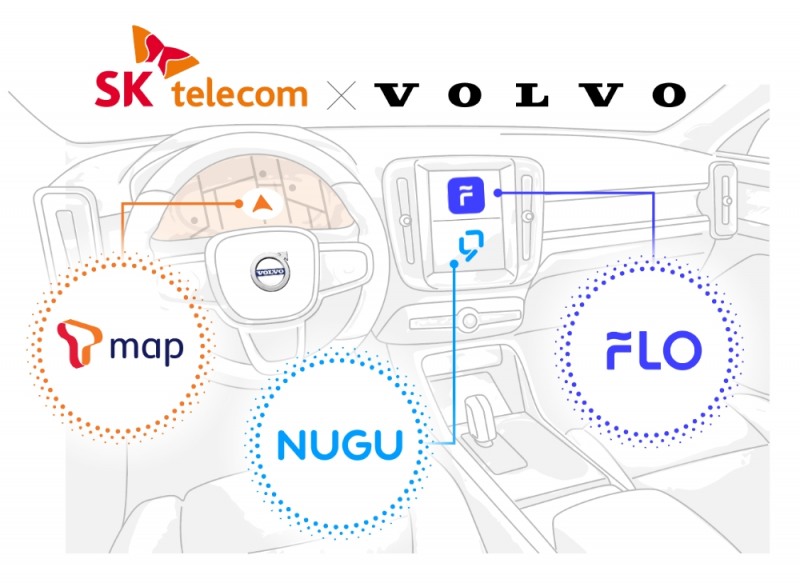 볼보 신차에 적용될 인포테인먼트(IVI)서비스/사진=SK텔레콤