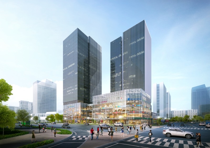 송도 브로드스퀘어 투시도