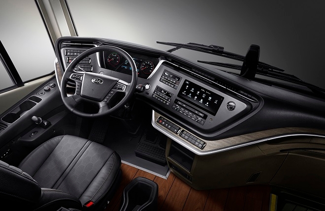 기아차 대형버스 그랜버드 슈퍼프리미엄 내부.