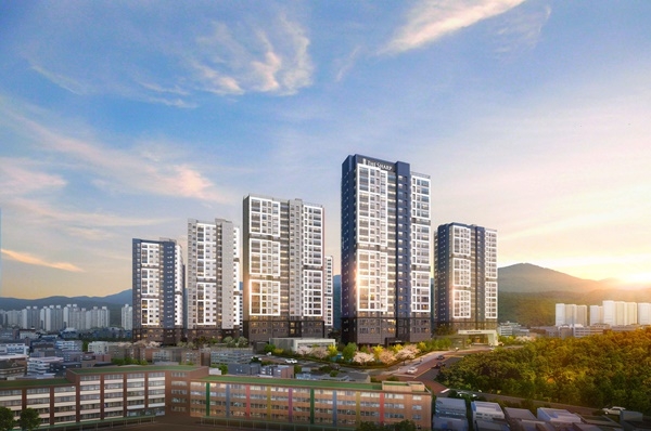 더샵 광교산 퍼스트파크 투시도.