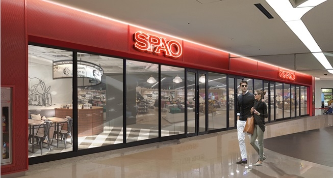 스파오 코엑스점 매장 전경. / 사진 = 이랜드