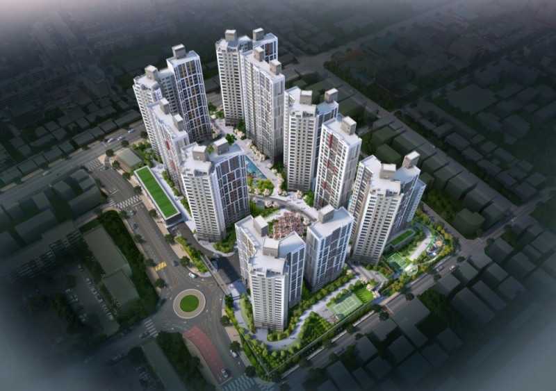 나운 금호어울림 센트럴 조감도