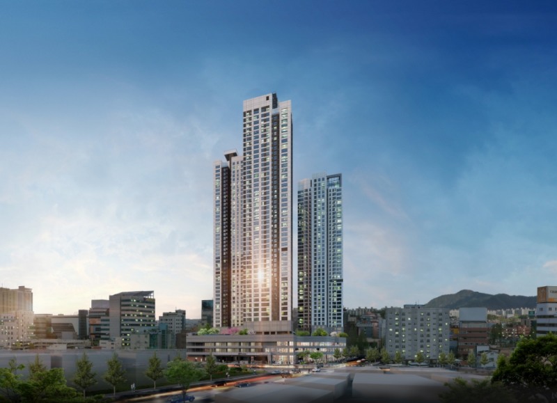 힐스테이트 대전 더스카이 야경투시도 / 사진=현대건설