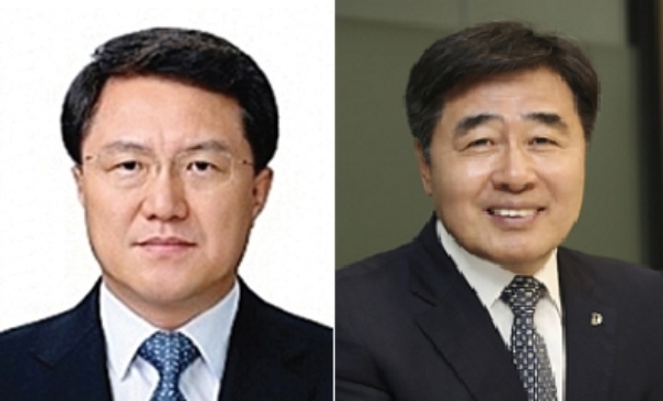 내일(30일) 열리는 반포 주공 1단지 3주구 시공사 선정 총회에서 격돌하는 이영호 삼성물산 건설부문 사장(사진 왼쪽)과 김형 대우건설 사장(사진 오른쪽).