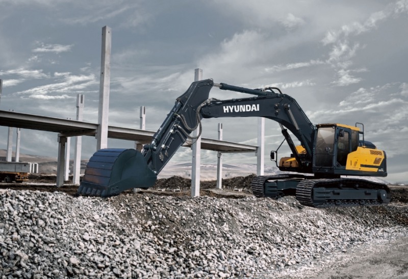 현대건설기계가 최근 출시한 30톤급 A시리즈 굴삭기 모습/사진=현대건설기계